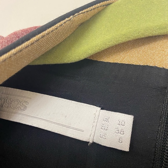 NWOT ASOS||  WHITE Funnel Neck Mini Dress in Block Stripe, Sold Out onli… - Picture 5 of 11